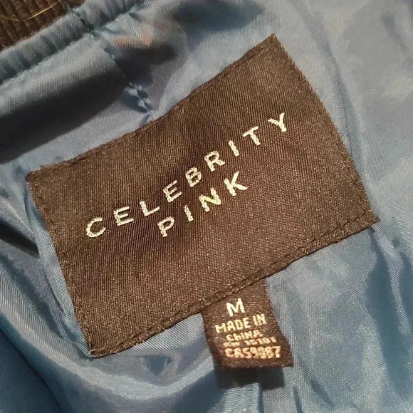 Celebrity Pink Women's Faux-Fur Varsity Bomber Coat Jacket - Picture 3 of 3